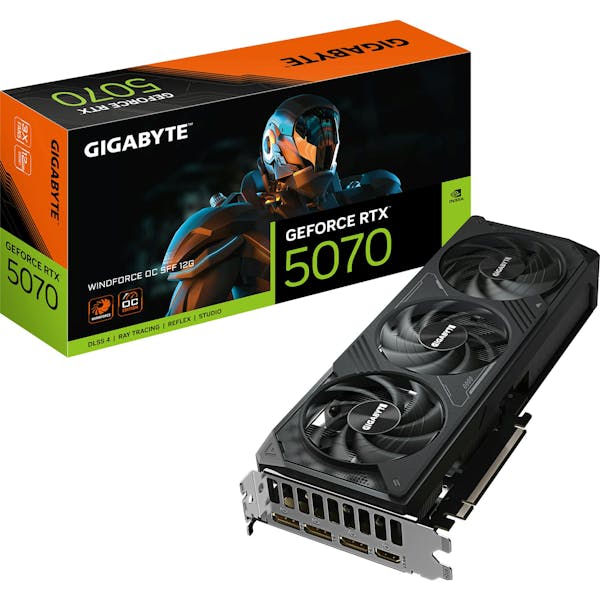 GIGABYTE GeForce RTX 5070 Windforce OC SFF 12G, 12GB GDDR7, HDMI, 3x DP (GV-N5070WF3OC-12GD)_Image_1