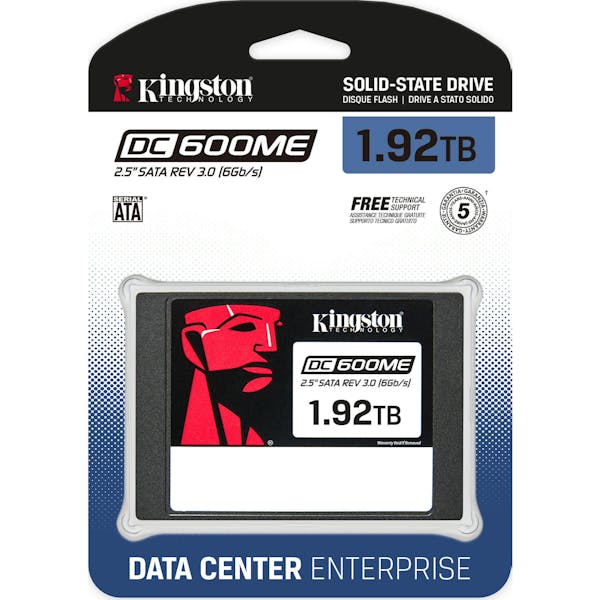 Kingston DC600ME Data Center Series Mixed-Use SSD - 1DWPD 1.92TB, SED TCG, 2.5" / SATA 6Gb/s (SEDC600ME/1920G)_Image_2