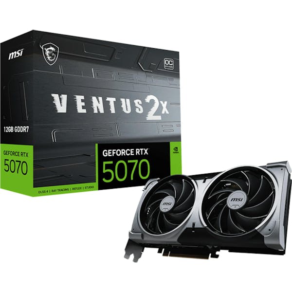 MSI GeForce RTX 5070 12G Ventus 2X OC, G5070-12V2C, 12GB GDDR7, HDMI, 3x DP (V532-003R)_Image_0
