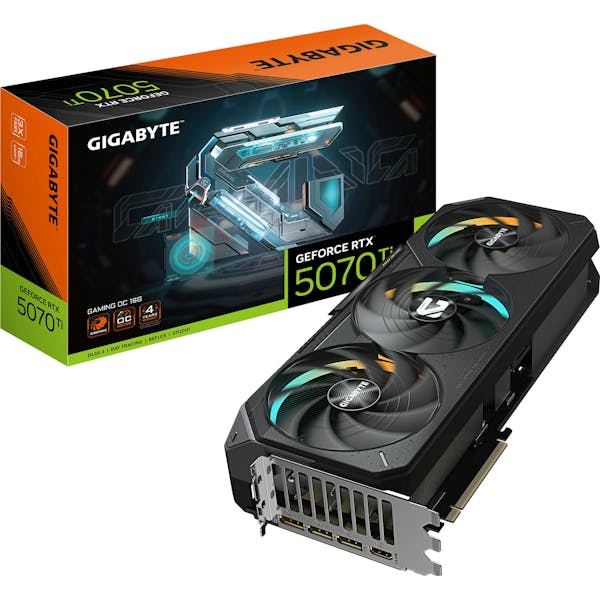 GIGABYTE GeForce RTX 5070 Ti Gaming OC 16G, 16GB GDDR7, HDMI, 3x DP (GV-N507TGAMING OC-16GD)_Image_0