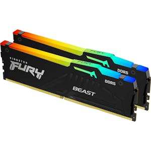 Kingston FURY Beast RGB schwarz UDIMM 32GB Kit, DDR5-5600, CL36-38-38, 1RX8 (KF556C36BBEAK2-32)_Image_0