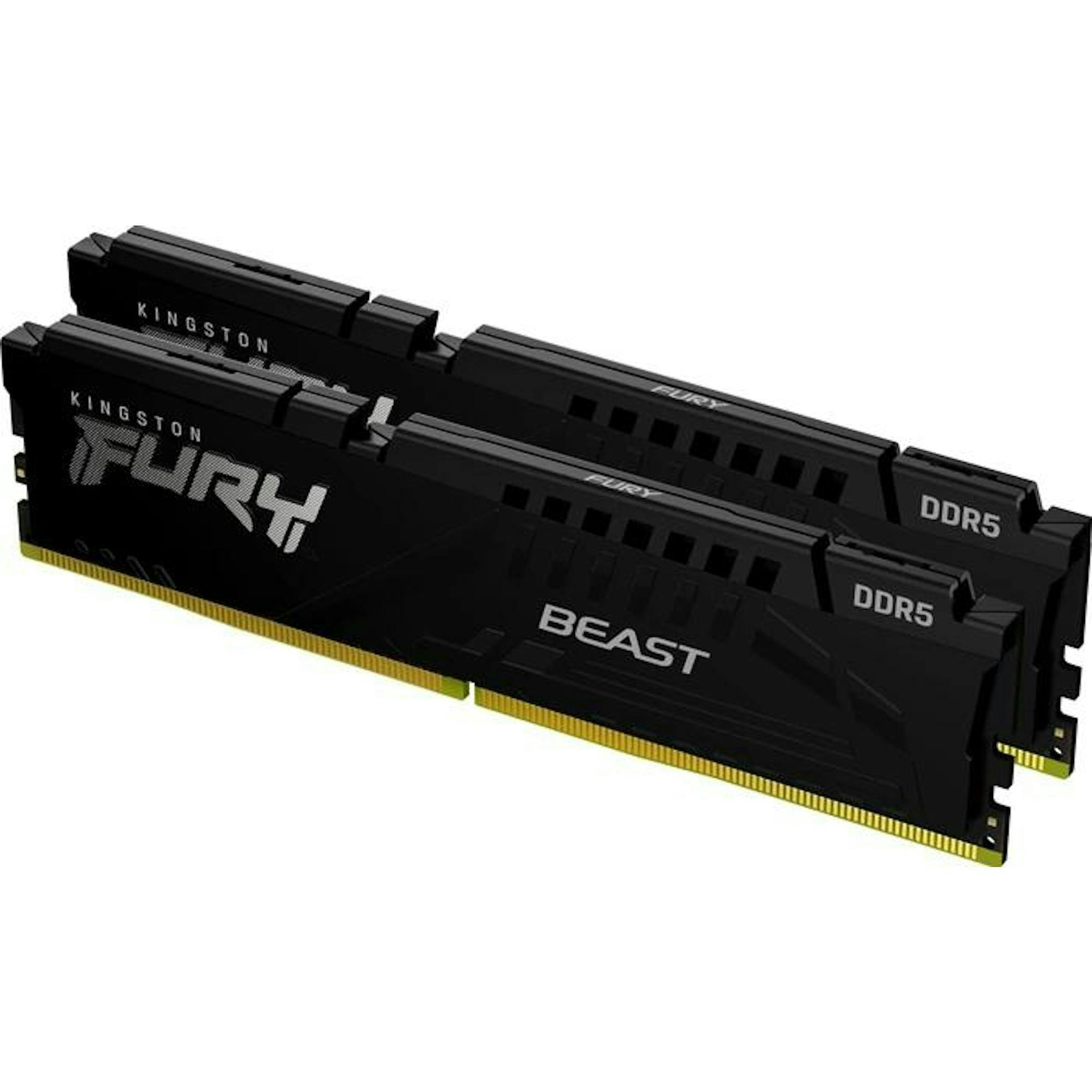 Kingston FURY Beast schwarz UDIMM 64GB Kit, DDR5-5600, CL36-38-38, 2RX8 (KF556C36BBEK2-64)_Image_1