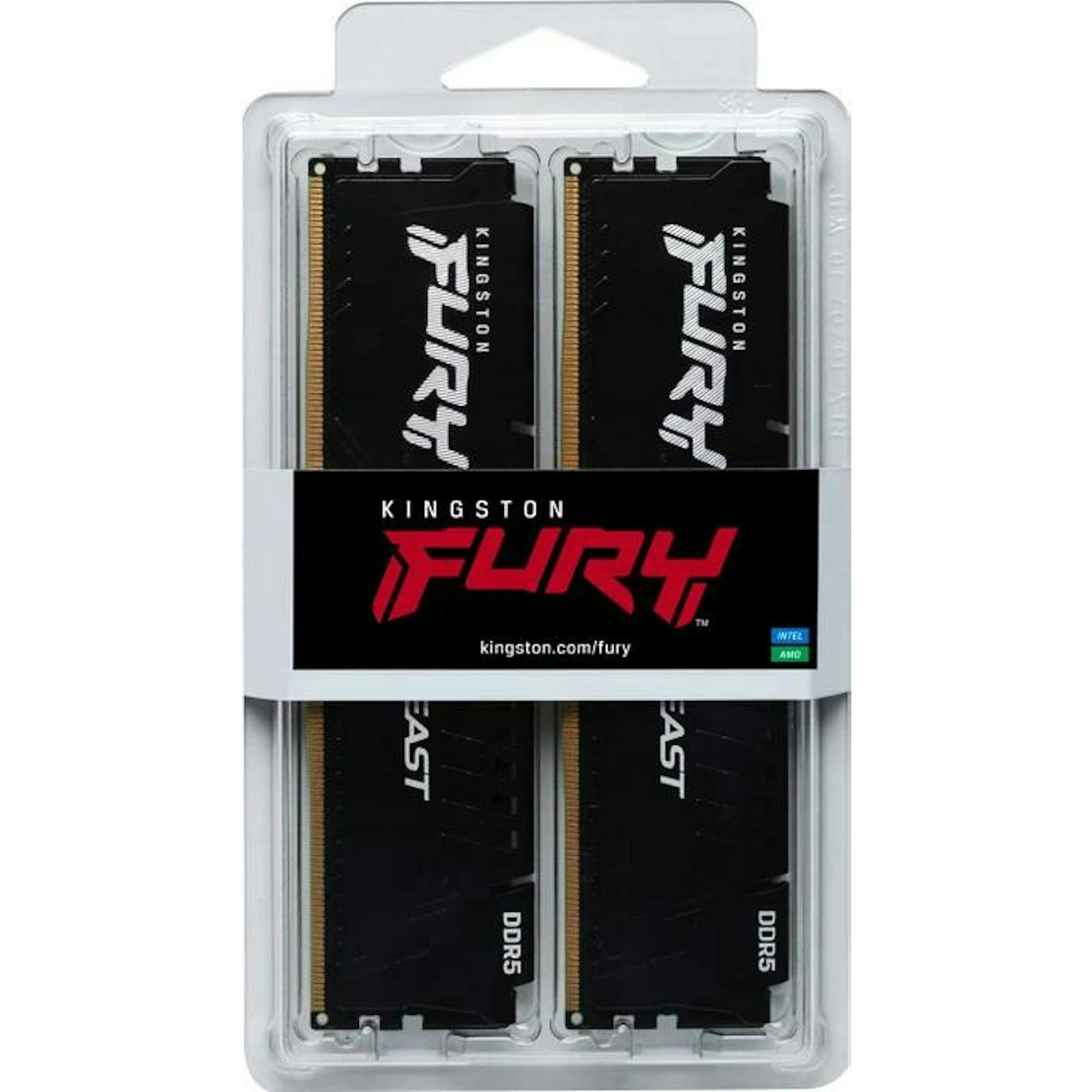 Kingston FURY Beast schwarz UDIMM 64GB Kit, DDR5-5600, CL36-38-38, 2RX8 (KF556C36BBEK2-64)_Image_3